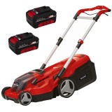 Einhell RASARRO 36/38 PXC - Masina de tuns iarba cu 2 acumulatori Li-Ion 18 V 4 Ah 38 cm 45 l