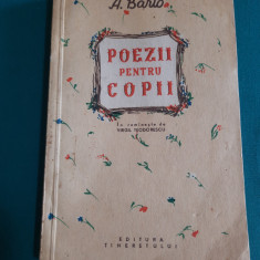POEZII PENTRU COPII / AGNITA BARTO/1955