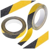 Cumpara ieftin Banda de protectie Anti-Alunecare, autoadeziva, culoare Negru-Galben, dimensiune 5m x 2,5cm