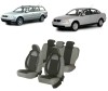 Set huse scaune compatibile VW Passat B5 (1997-2005) Piele + Textil (Compatibile cu sistem AIRBAG), Umbrella