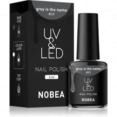 NOBEA UV & LED Nail Polish unghii cu gel folosind UV / lampă cu LED glossy culoare Grey is the name #29 6 ml