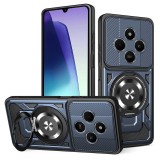 Husa RuggedCam MagSafe Stand Aluminiu Albastru pentru Xiaomi Redmi 14C, TPU + Policarbonat