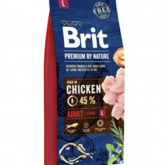 BRIT PREMIUM BY NATURE Adult L - hrană uscată pentru câini adulți de talie mare - 15 kg Pui