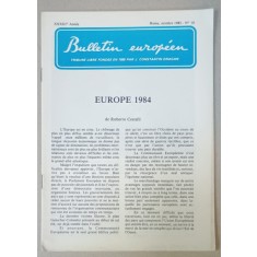 BULLETIN EUROPEEN , TRIBUNE LIBRE FONDEE EN 1950 PAR J. CONSTANTIN DRAGAN , NR.10 , 1982