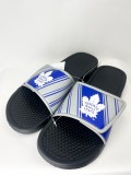 Toronto Maple Leafs papuci de bărbați Legacy Velcro Sport Slide Slipper - L = 44-45 EU