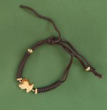 BRATARA REGLABILA DIN FIRE CERATE SI URSULET METAL AURIU, TOUS, Ornamentale