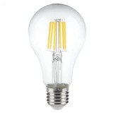 BEC LED A60 E27 10W CU FILAMENT 3000K ALB CALD, V-TAC