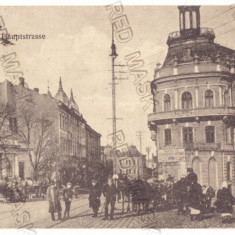 1314 - CERNAUTI, Bukowina, Market - old postcard, CENSOR - used