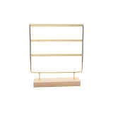 Cumpara ieftin Cutie de Expoziție pentru Inele &ndash; Bambus cu Ramă Metalică &ndash; 32x27x7cm &ndash; 4