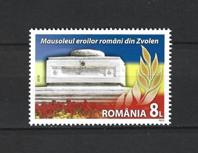 ROMANIA 2018 - EMISIUNE COMUNA ROMANIA-SLOVACIA, MNH - LP 2176 foto
