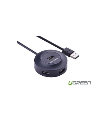 USB 2.0 Hub 4 Porturi-Culoare Negru foto