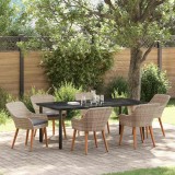 Cumpara ieftin Set de dining Gri deschis Rattan poli