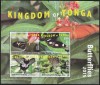 Tonga 2015 - Fauna , Insecte , Fluturi , bloc 4 valori , dantelate , MNH , Mi.Bl. 95 , cota 207, Nestampilat