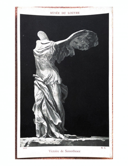 Victorie de Samothrace - Carte postala Franta - Mus&eacute;e du Louvre