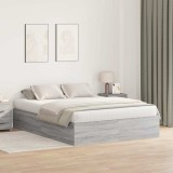Cumpara ieftin Cadru de pat cu depozitare cu usa Gri Sonoma 160 x 200 cm
