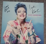 Vinil original Kaz Hawkins, Until we meet again, dedicatie si autograf original, Blues