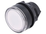 Comutator apăsare 22mm alb IP66