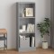 Gossi biblioteca cu 3 niveluri gri sonoma 40x24x109 cm lemn compozit