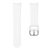 Cumpara ieftin Curea silicon, compatibila Samsung Galaxy Watch 4 Classic, 46mm, VD Very Dream&reg;, Quick Release, Winter White