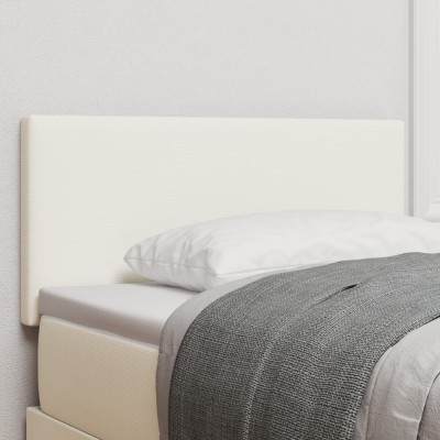 vidaXL Tăblie Design Simplu Crem 90 cm Material Catifea foto