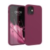 Husa kwmobile Silicon Visiniu pentru Apple iPhone 12 / 12 Pro - Protectie Socuri, Design Slim