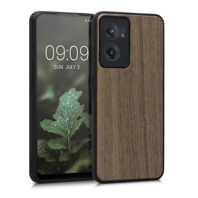 Husa Kwmobile pentru OnePlus Nord CE 2 5G, Lemn, Maro, 57641.18 foto