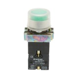 Lampa de semnalizare verde 24V IP65 cu contact 1NO LAY5 Breckner