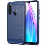 Husa TPU OEM Carbon pentru Xiaomi Redmi Note 8T, Bleumarin