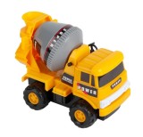 Jucarie pentru baieti, camion tip betoniera constructii, aspect realist, galben cu gri, 36 luni+