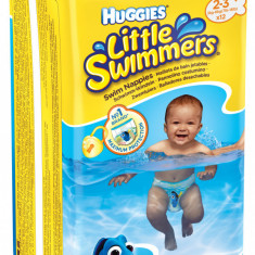 Scutece-chilotel pentru apa Huggies Little Swimmers 2-3, 3-8 kg, 12 buc