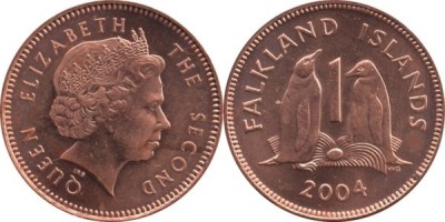 Insulele Falkland 2004 - 1 penny UNC foto