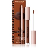Makeup Revolution Lip Contour Kit set &icirc;ngrijire buze culoare D.