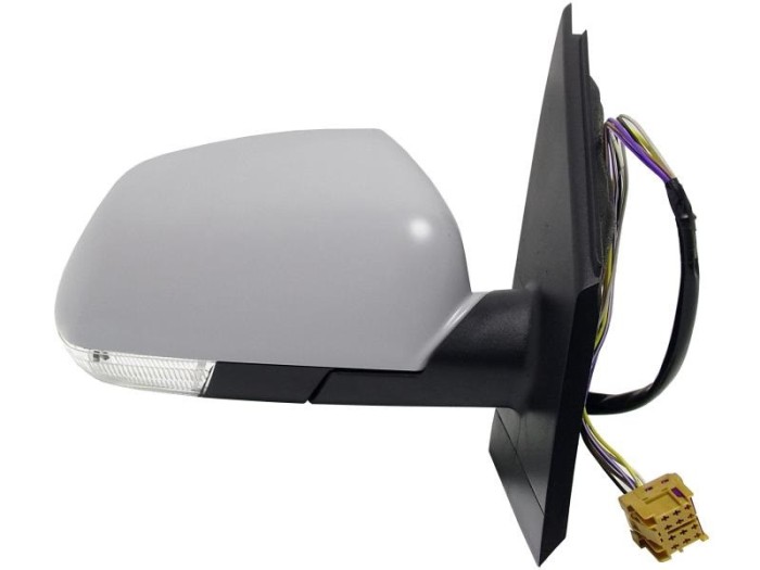 Oglinda usa exterioara VW Polo (9n3), 04.2005-08.2009, partea Dreapta, reglare electrica; carcasa grunduita; incalzit; sticla convexa; geam cromat; c