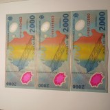 Di. 63. Bancnota 2000 lei 1999 eclipsa circulata