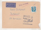bnk fil Aerofilatelie - Germania RDG - plic stampila ocazionala Leipziger Herbstmesse 1968 - circulat spre Romania