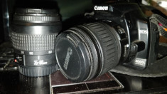 Vand aparat foto canon EOS 400D + 2 obiective foto