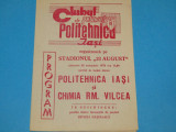 Program meci fotbal POLITEHNICA IASI-CHIMIA RM. VALCEA (22.11.1978)