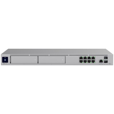 Ubiquiti rack-mount Cloud Gateway with 10 Gbps perfor multi-WAN load balancing, and two NVR drive bays designed for large-scale, multi-application Uni foto