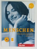 MENSCHEN , DEUTSCH ALS FREMDSPRACHE , ARBEITSBUCH (CURS DE LIMBA GERMANA ) , CAIET DE LUCRU , 2022 , LIPSA CD *