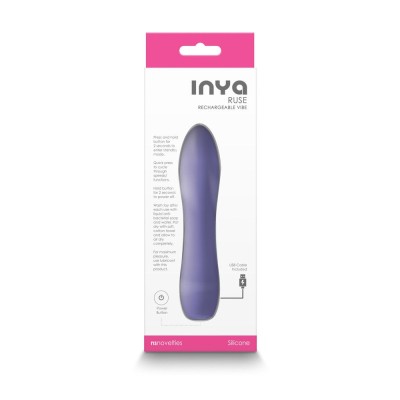 INYA Ruse - Mini Vibrator din Silicon cu 10 Funcții, Reincarcabil, 13,8 cm foto