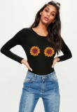 Cumpara ieftin Bluza dama neagra - Sunflower - S, THEICONIC