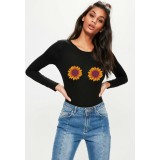 Bluza dama neagra - Sunflower - M