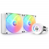 Cooler CPU NZXT Kraken Elite 280 RGB, pompa cu ecran LCD, controller ARGB, alb