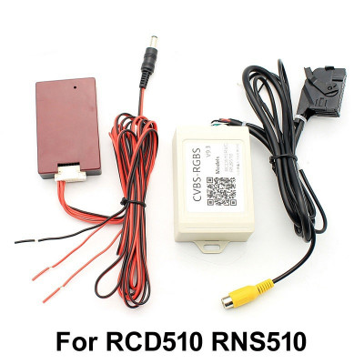 Interfata video, convertor CVBS-RGBS pentru montare camera marsarier aftermarket la RNS510 si RCD510 foto