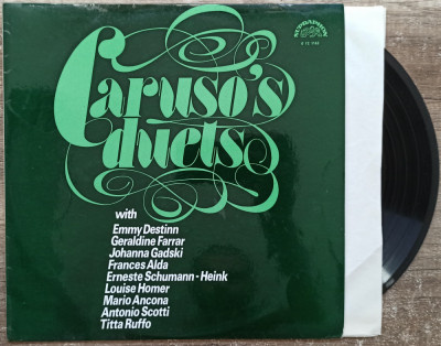Caruso&amp;#039;s duets// disc vinil foto