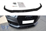 Spoiler Maxton Design versiunea 1 potrivit pentru bara frontala RS7 pe Audi A7 C7 2014-2017, culoare carbon Performance AutoTuning