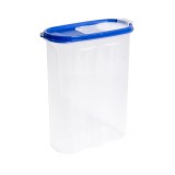 Cutie pentru depozitare cereale, cu capac, Kopenpal, Plastic, Transparent,16x6.5x17 cm, 1.7L, Oem