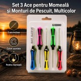 Set 3 Ace pentru Momeală și Monturi de Pescuit, Multicolor