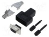 Conector D-Sub mamă drept negru UNC 4-40 TE Connectivity AMPLIMITE
