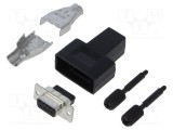 Conector D-Sub mamă drept negru UNC 4-40 TE Connectivity AMPLIMITE